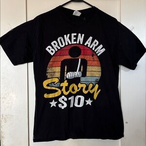 Port & Company men’s M Broken Arm Story cotton tshirt